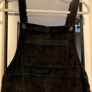 Black corduroy dress